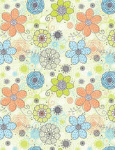 Colorful Flowers Painted On Papaerwall For Baby Photo Backdrop Shopbackdrop